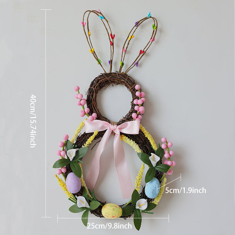 Wholesale wholesale Easter Garland foam egg rabbit Garland decoration home decoration